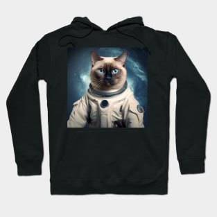 Astronaut Cat in Space - Tonkinese Hoodie